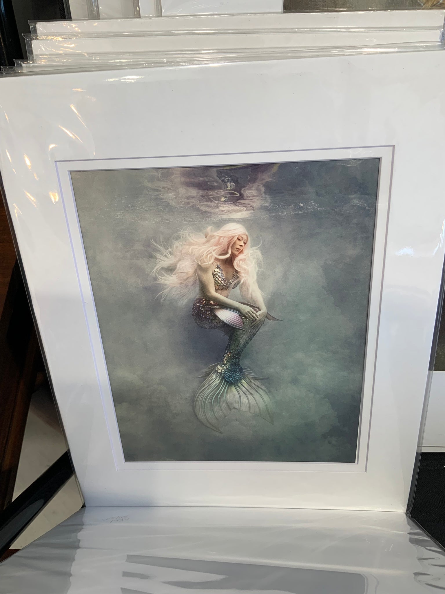 8x10 Fine Art Print Resting Mermaid