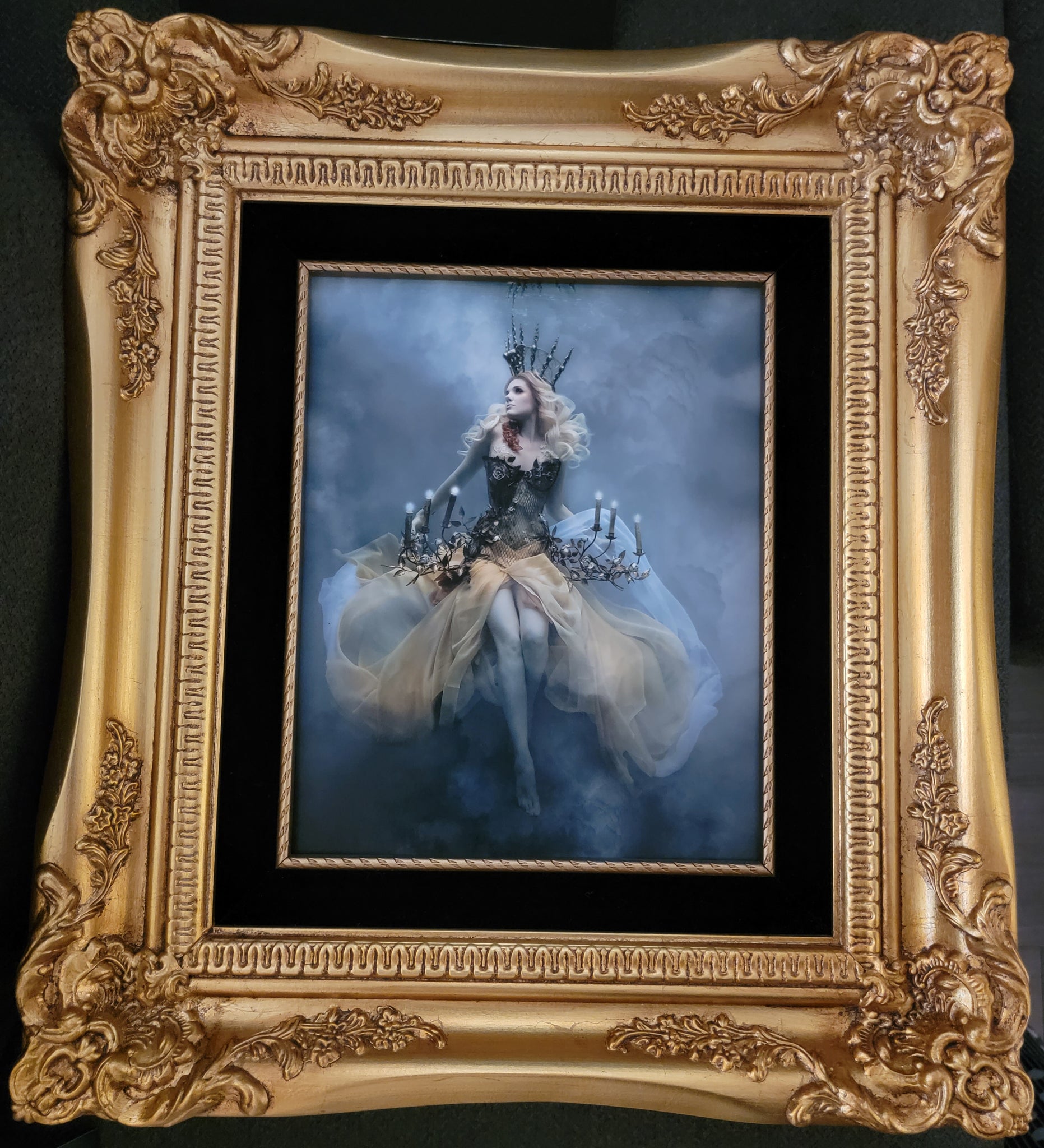8x10 Limited Edition Fine Art Print in Vintage Gold solid wood Frame